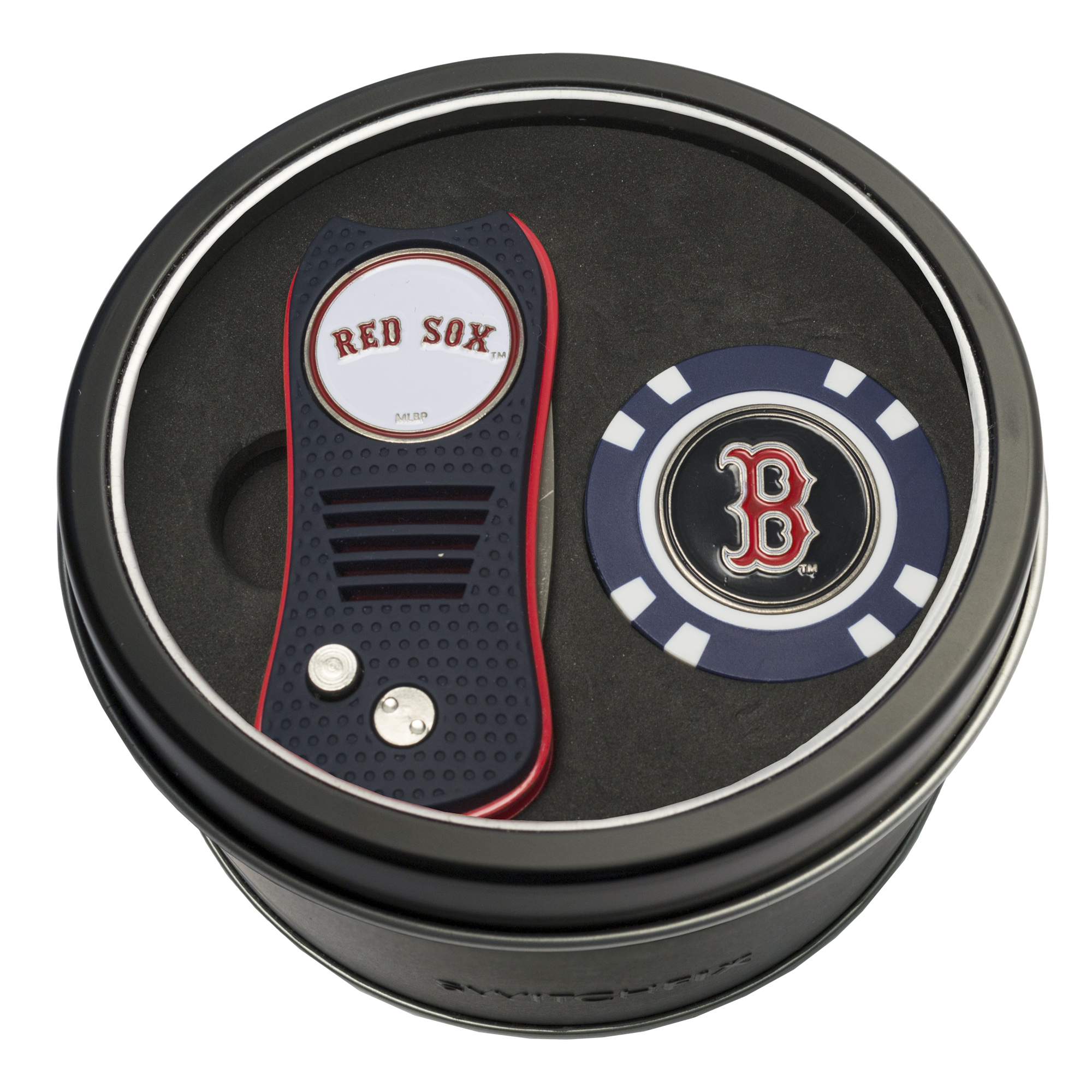 Boston Red Sox Switchfix + Golf Chip Tin Gift Set