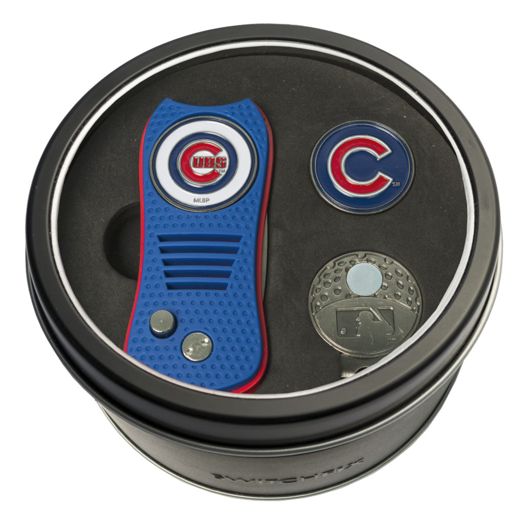 Chicago Cubs Switchfix + Cap Clip + Ball Marker Tin Gift Set