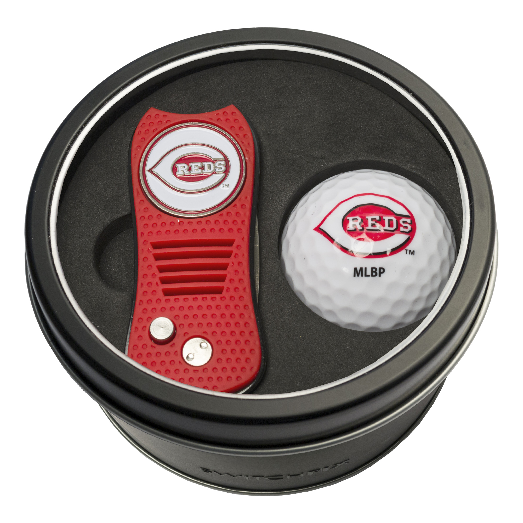 Cincinnati Reds Switchfix + Golf Ball Tin Gift Set