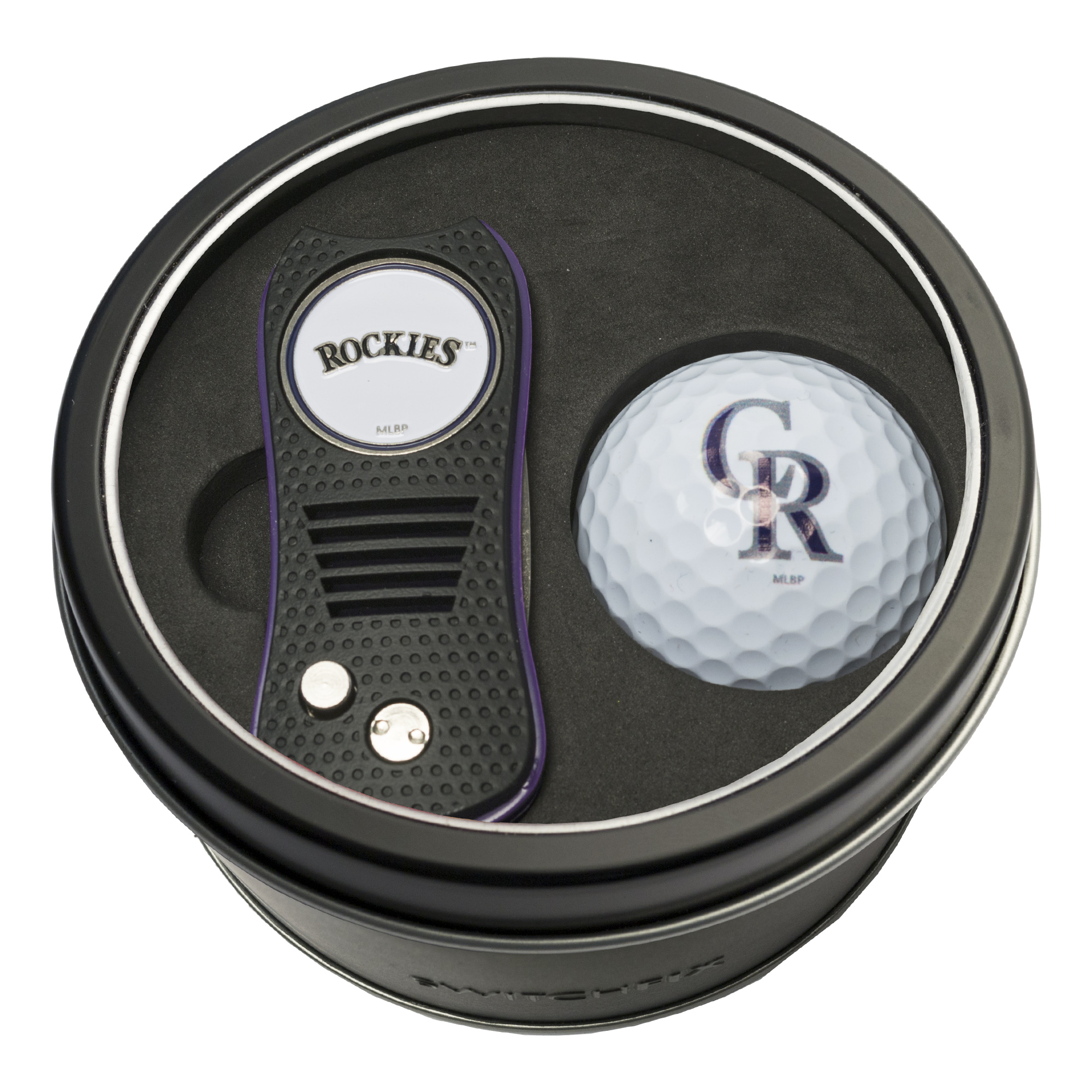 Colorado Rockies Switchfix + Golf Ball Tin Gift Set