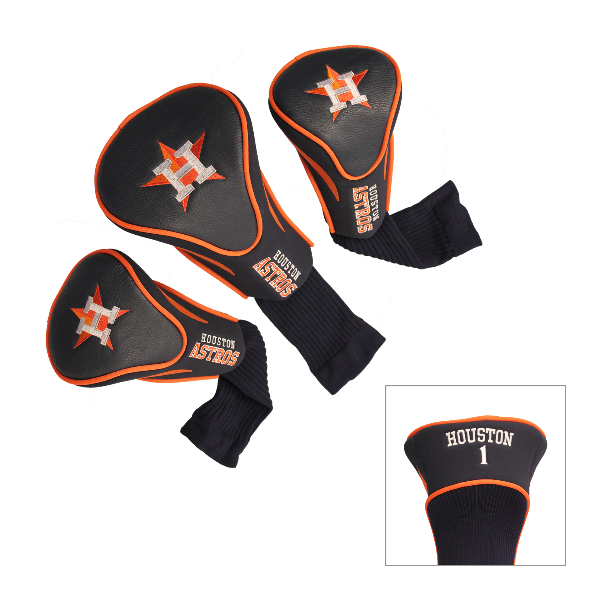 Houston Astros 3 Pk Contour Sock Headcovers