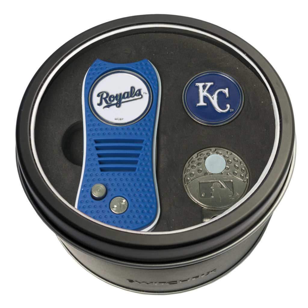 Kansas City Royals Switchfix + Cap Clip + Ball Marker Tin Gift Set
