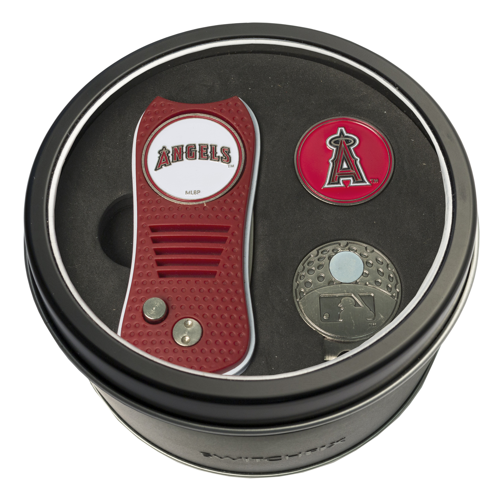Los Angeles Angels Switchfix + Cap Clip + Ball Marker Tin Gift Set