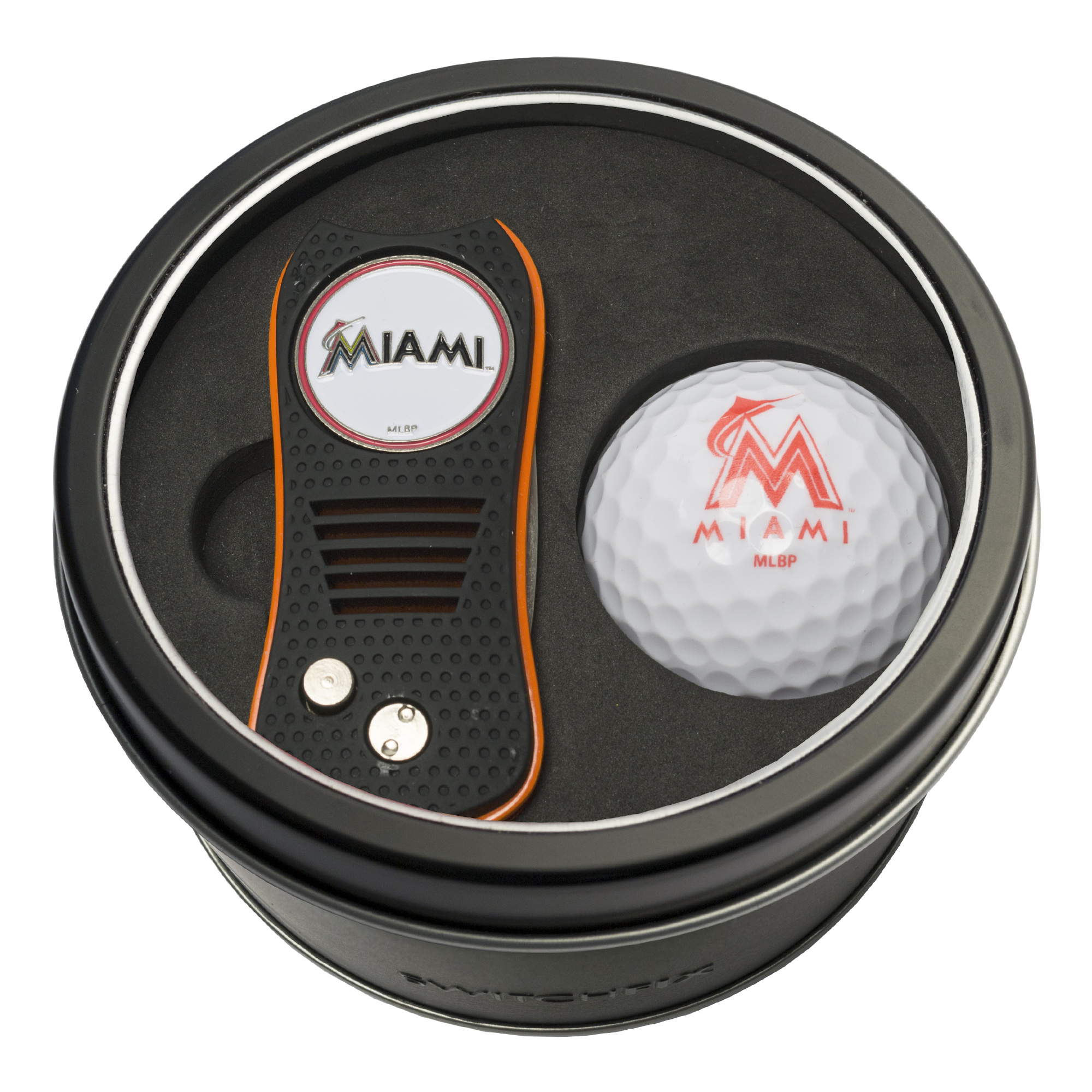 Miami Marlins Switchfix + Golf Ball Tin Gift Set