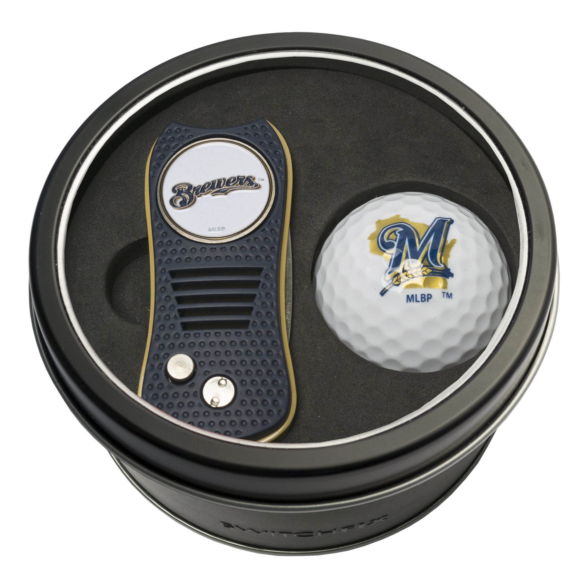 Milwaukee Brewers Switchfix + Golf Ball Tin Gift Set