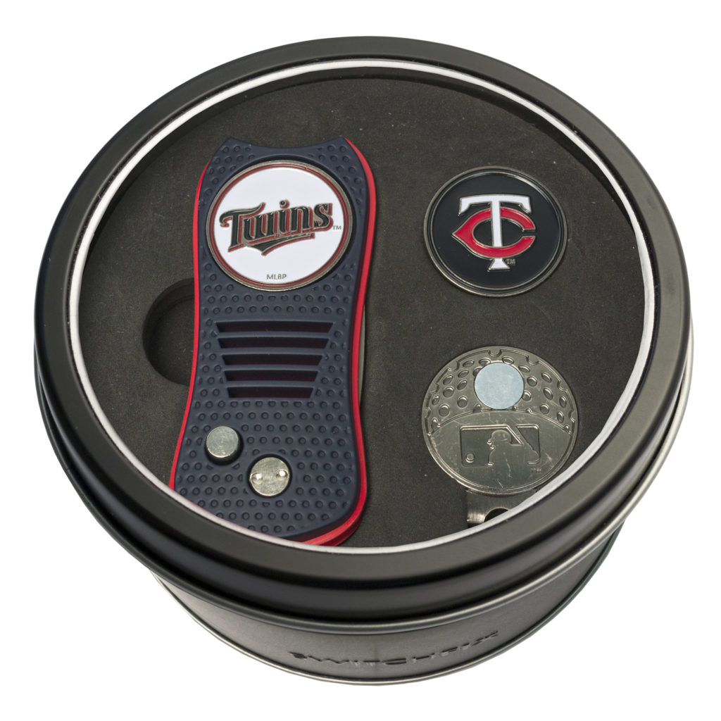 Minnesota Twins Switchfix + Cap Clip + Ball Marker Tin Gift Set