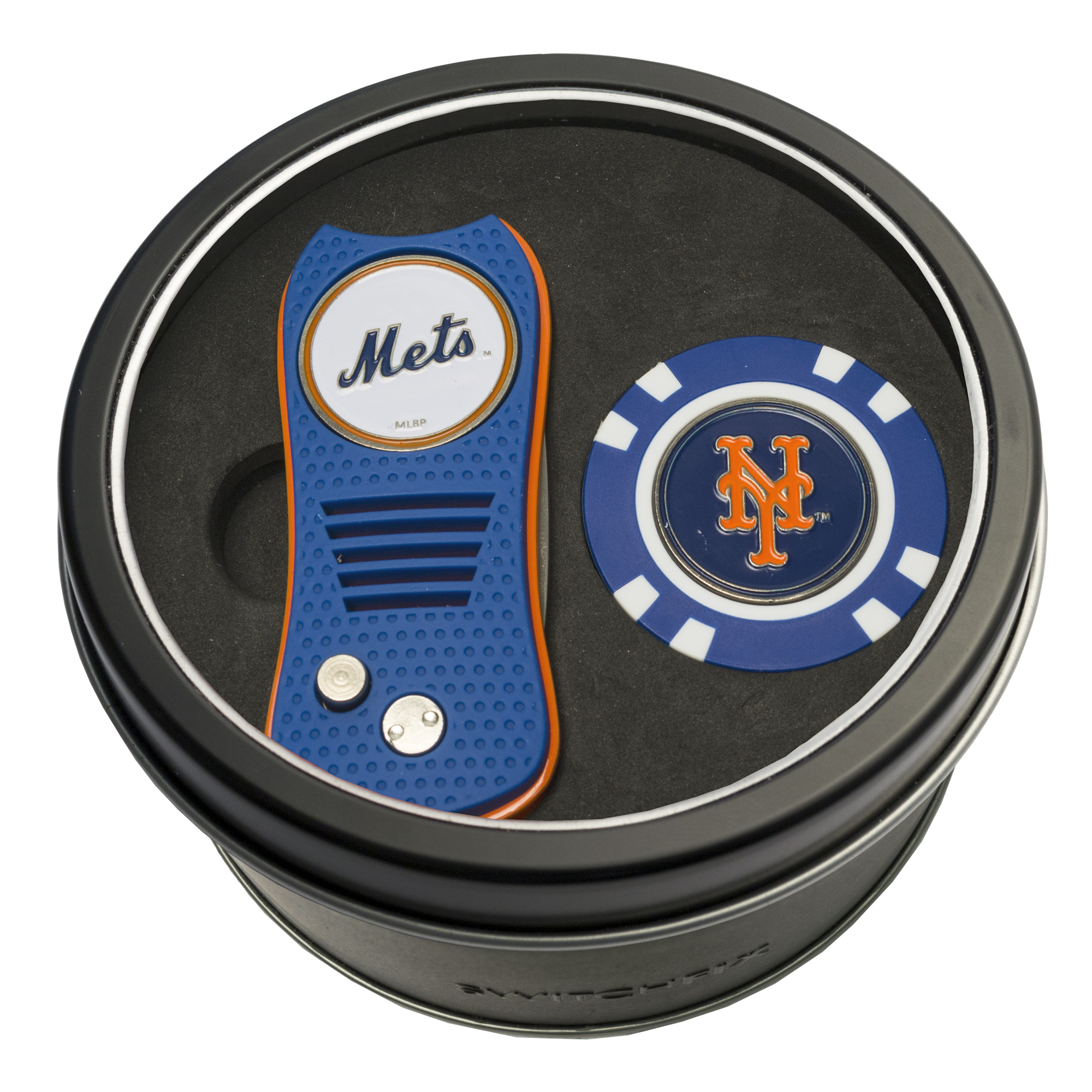 New York Mets Switchfix + Golf Chip Tin Gift Set
