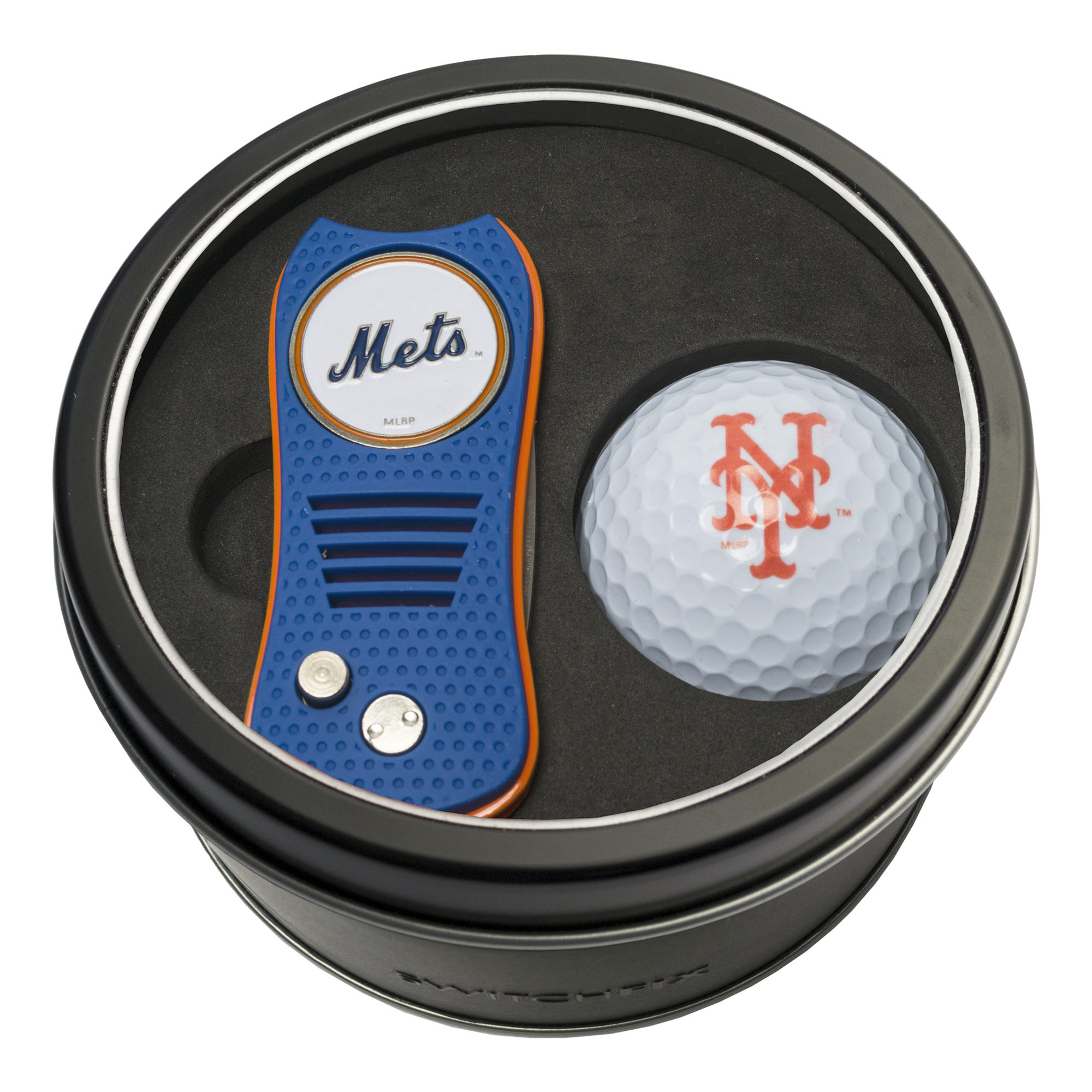 New York Mets Switchfix + Golf Ball Tin Gift Set