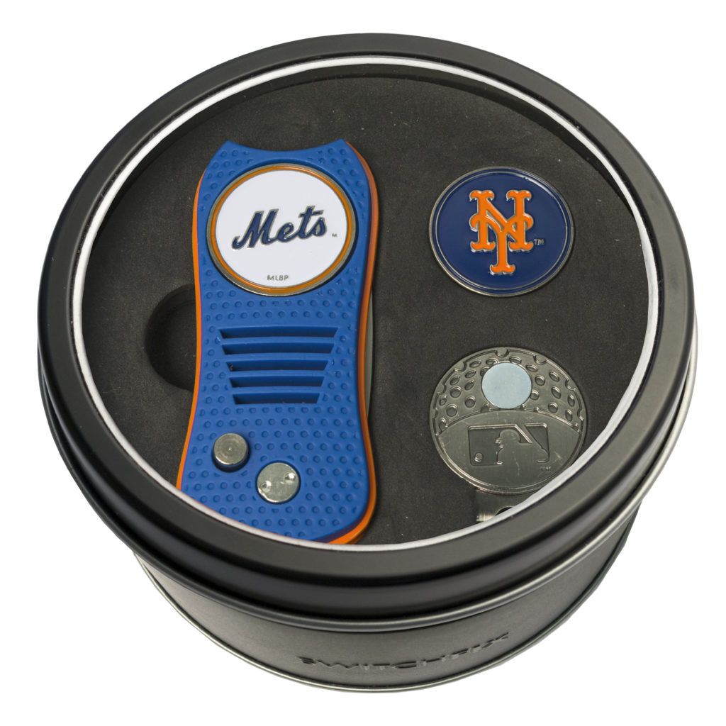 New York Mets Switchfix + Cap Clip + Ball Marker Tin Gift Set