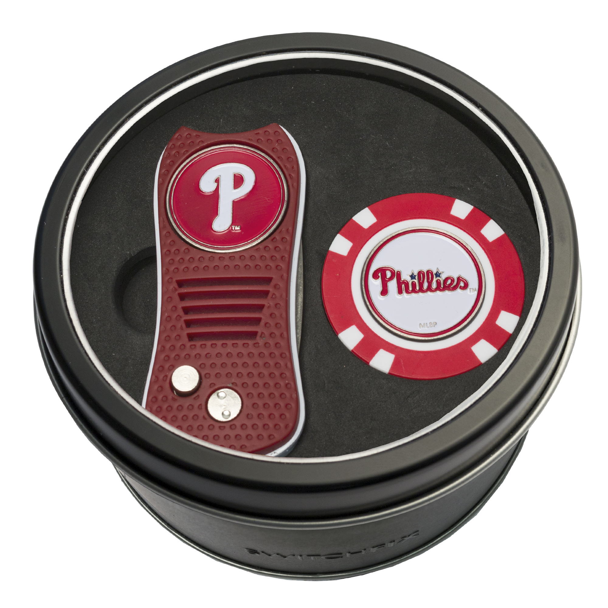 Philadelphia Phillies Switchfix + Golf Chip Tin Gift Set