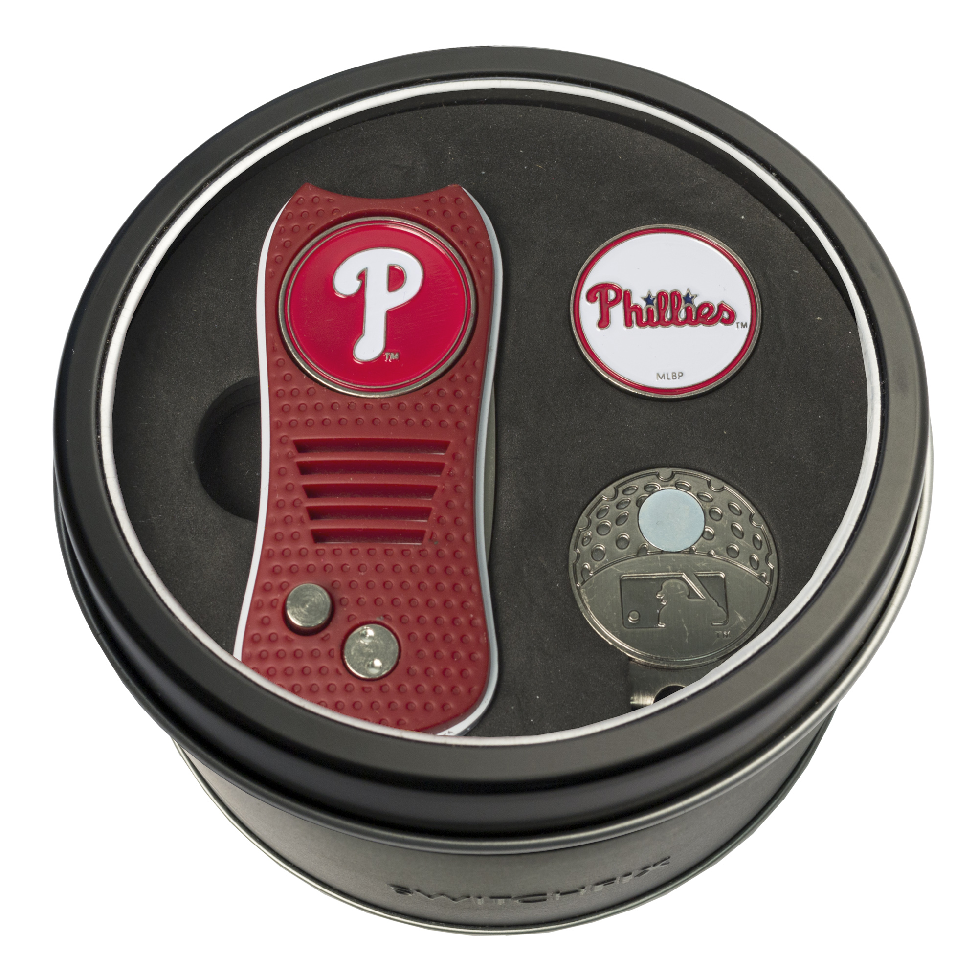 Philadelphia Phillies Switchfix + Cap Clip + Ball Marker Tin Gift Set