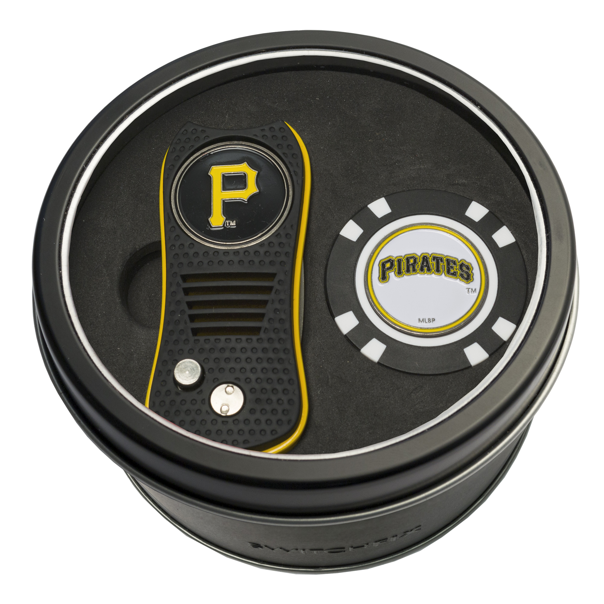 Pittsburgh Pirates Switchfix + Golf Chip Tin Gift Set