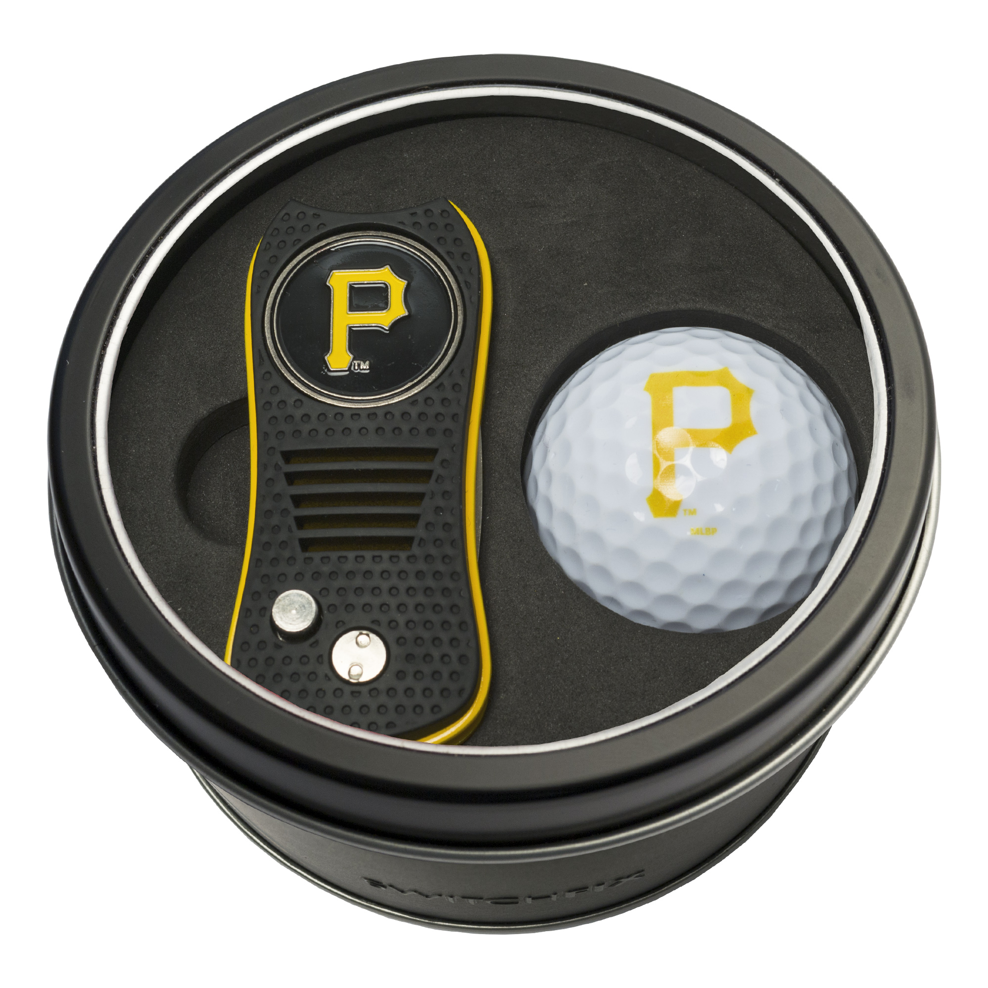 Pittsburgh Pirates Switchfix + Golf Ball Tin Gift Set