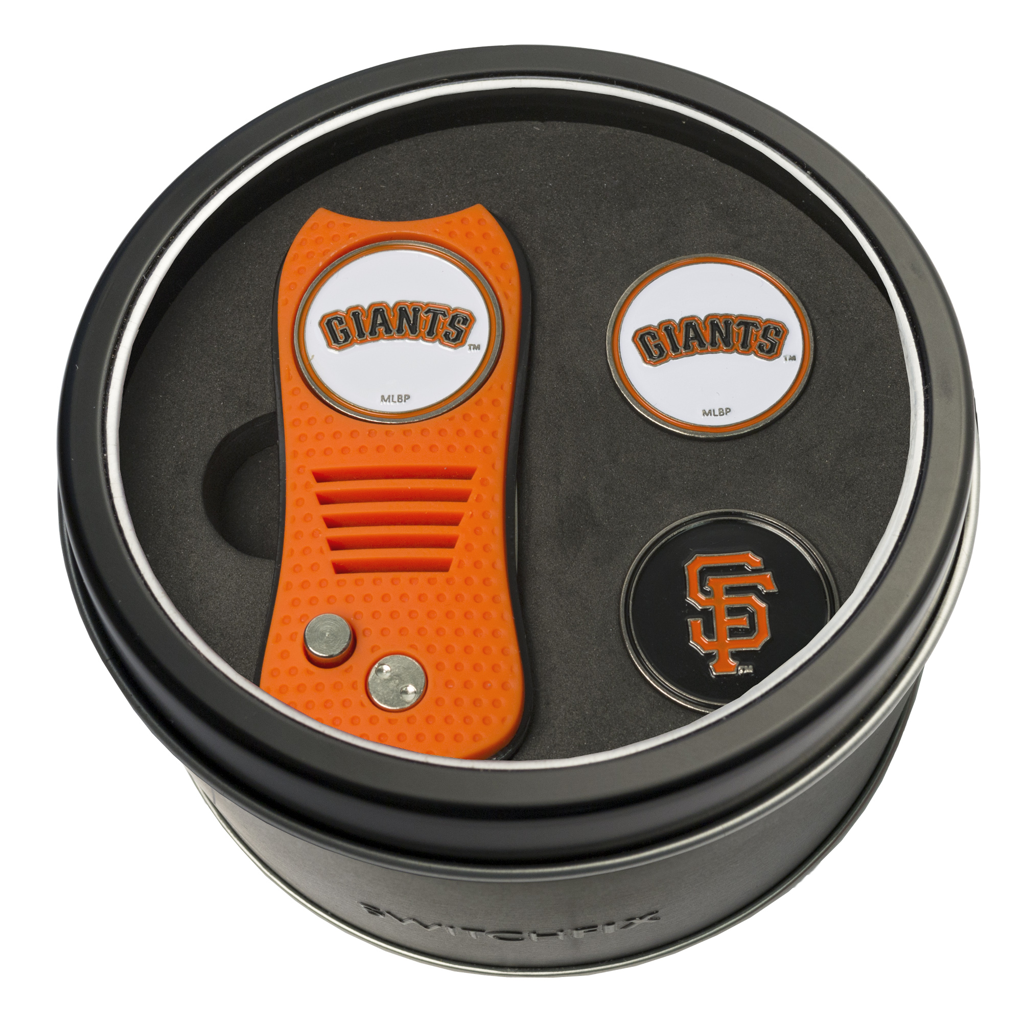 San Francisco Giants Switchfix + 2 Ball Marker Tin Gift Set