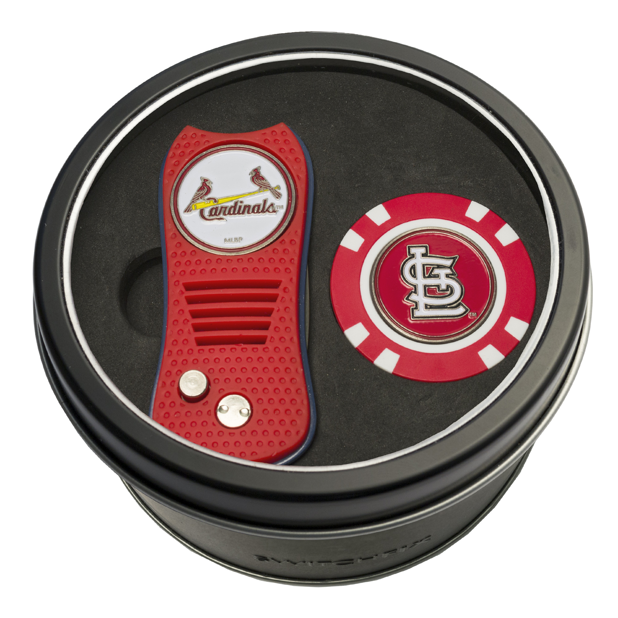 St. Louis Cardinals Switchfix + Golf Chip Tin Gift Set