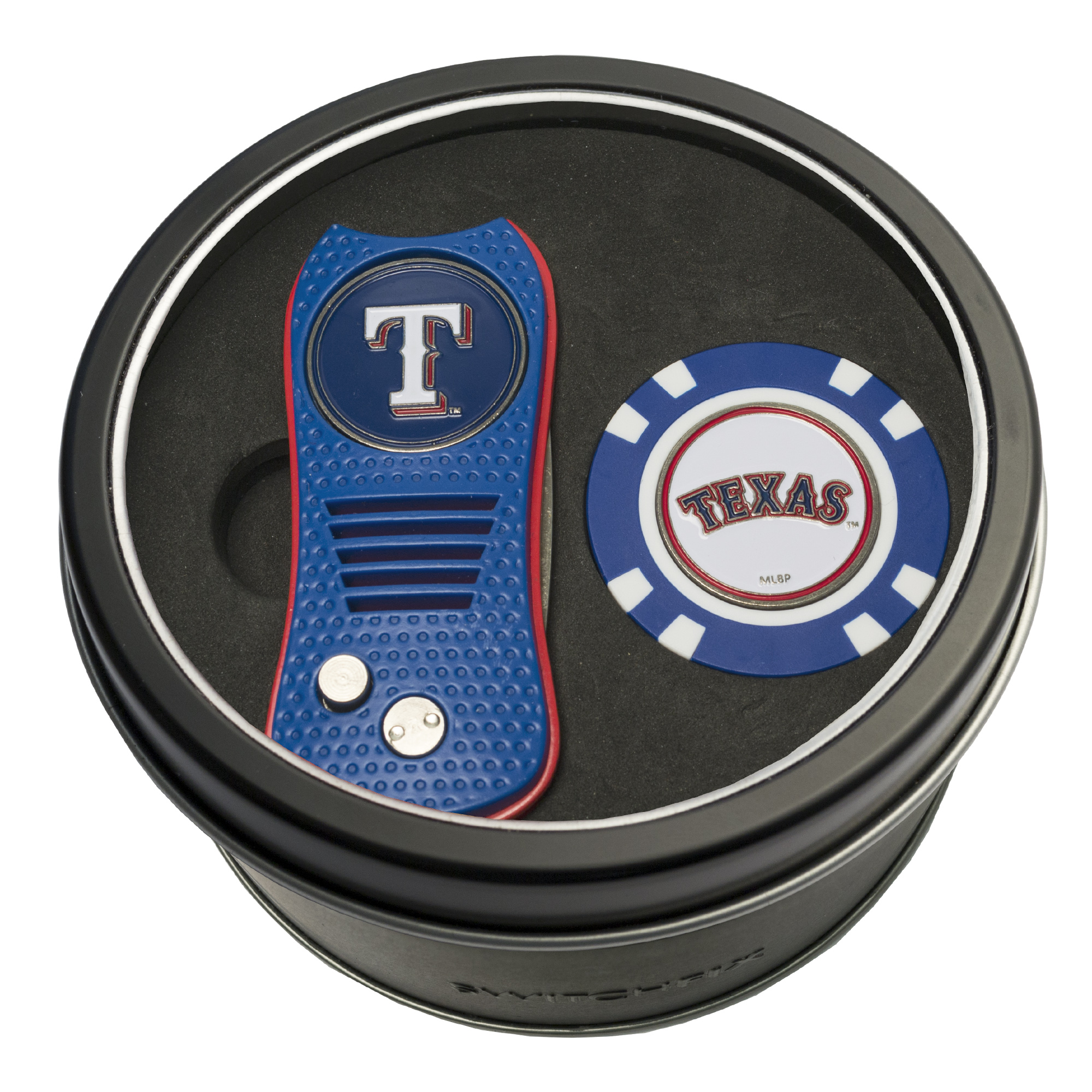 Texas Rangers Switchfix + Golf Chip Tin Gift Set