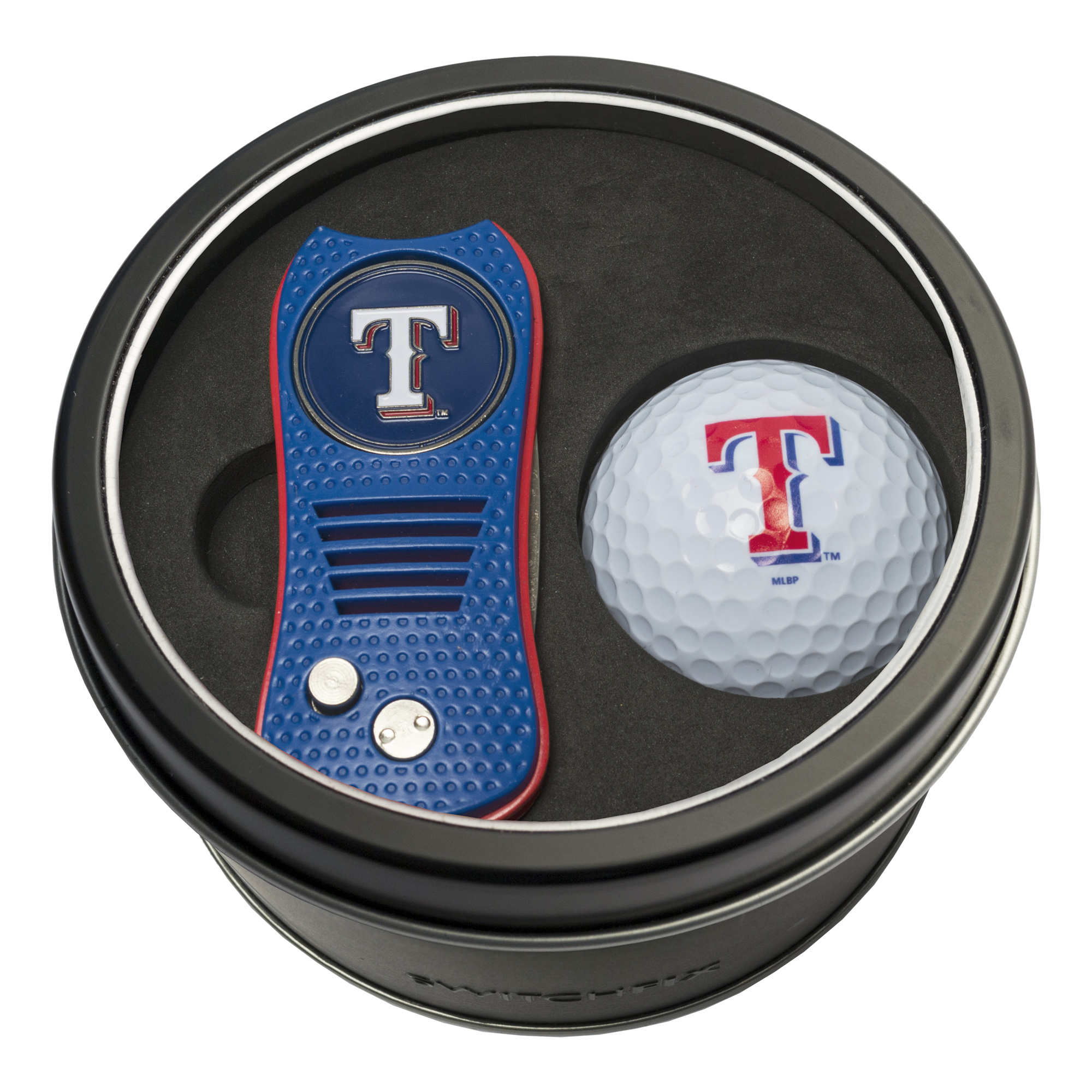Texas Rangers Switchfix + Golf Ball Tin Gift Set