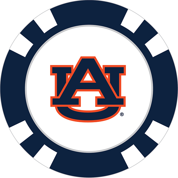 Auburn Tigers Poker Chip Ball Marker