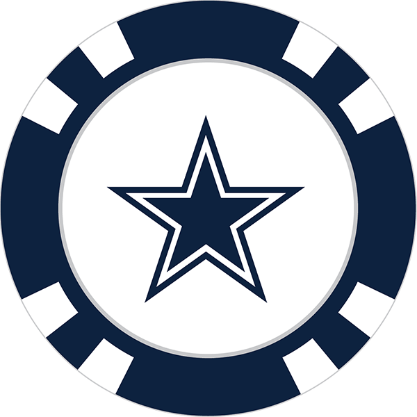Dallas Cowboys Poker Chip Ball Marker