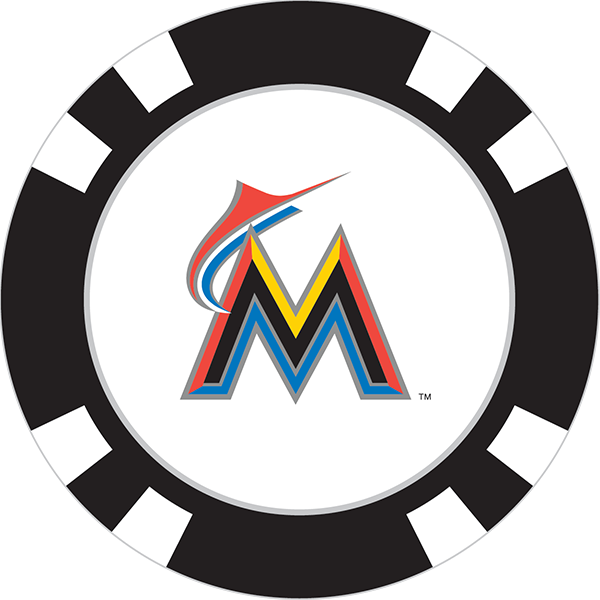 Miami Marlins Poker Chip Ball Marker