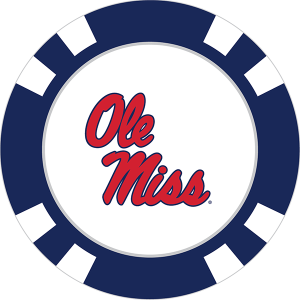 Mississippi Rebels Poker Chip Ball Marker