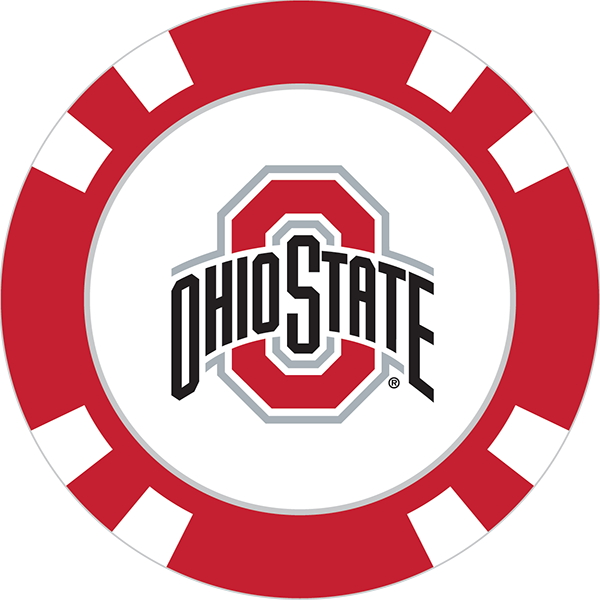 Ohio State Poker Chip Ball Markers