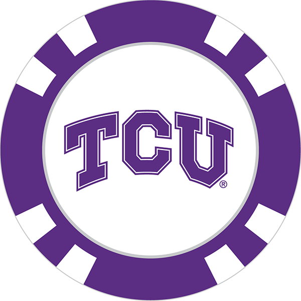 TCU Horned Frogs Poker Chip Ball Marker