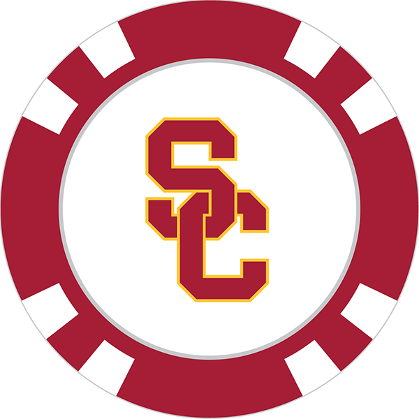 USC Trojans Poker Chip Ball Marker