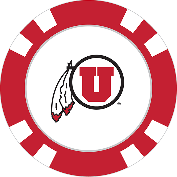 Utah Utes Poker Chip Ball Marker