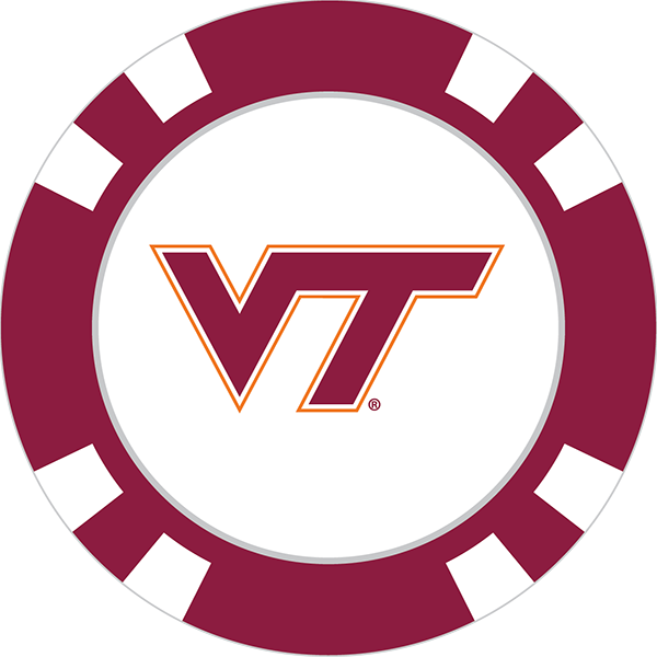 Virginia Tech Cavaliers Poker Chip Ball Marker